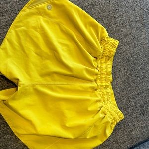 Lululemon yellow shorts